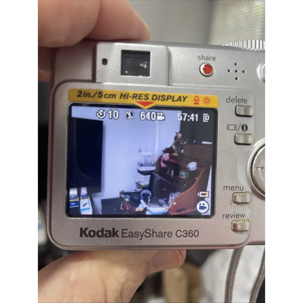 Kodak EasyShare C360 Digital Camera 5MP 3X Zoom+Battery+SD Card+Manual+CD